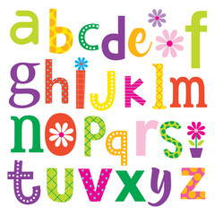 Decoration text with colorful design