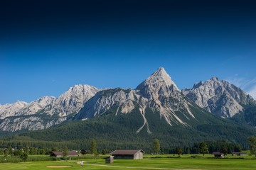 Berg Alpen Zugspitze Ehrwald Österreich Wandern