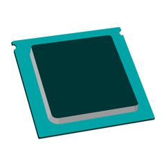 Cartoon Parts for Personal PC icon. CPU.
