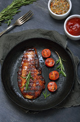 Fried pork steak