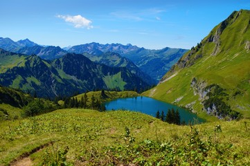 Berge Alpen Oberstdorf Deutschland Österreich See