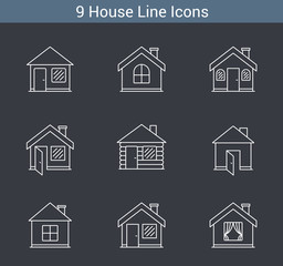 House Line Icons