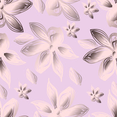 Naklejka na ściany i meble Floral seamless pattern.