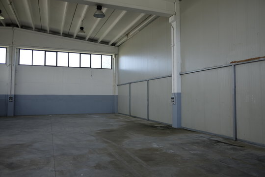 Empty Industrial Shed Interiors