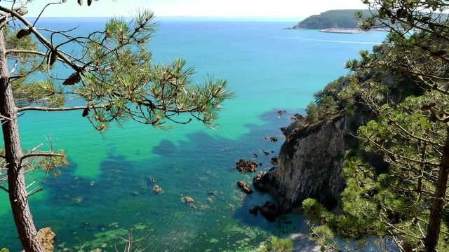 Morgat, Ausblick auf das blaue Meer