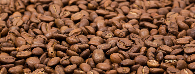 Coffee texture. coffee beans as background wallpaper. arabica cofee bean