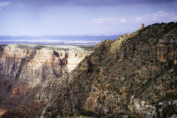Desert View Tower at the Grand Canyon in Arizona