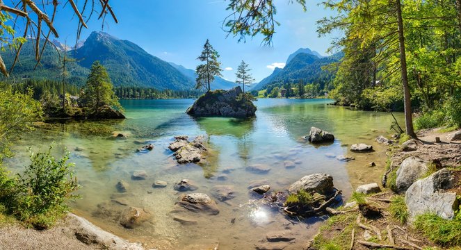 Berge Alpen K&ouml;nigsee &Ouml;sterreich Deutschland See