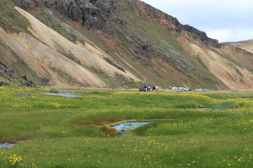 heiße Quelle von Landmanalaugar, Island