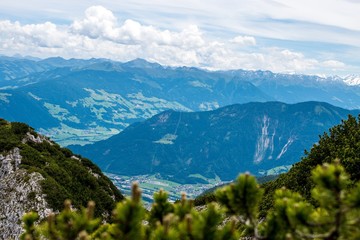 Naklejka na ściany i meble Berge Alpen Achensee Österreich
