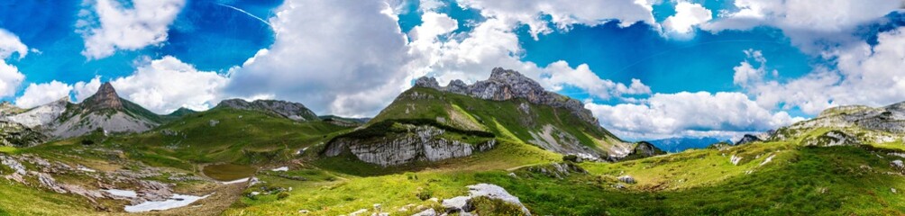 Berge Alpen Achensee Österreich - obrazy, fototapety, plakaty