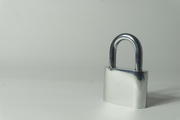 Fototapeta premium Padlock in white background
