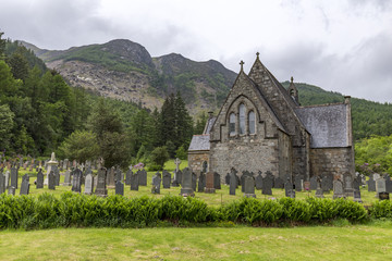 Old church near Glen Coe, Scotland