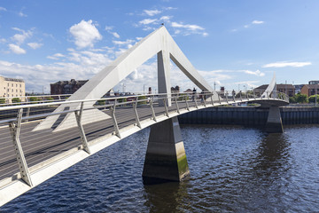 Tradeston bridge, Glasgow, UK