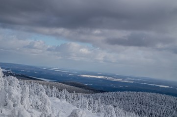 Harz Brocken Winter Schnee Berg Kalt