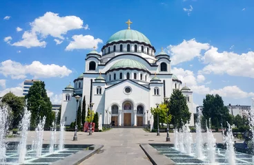 Stickers muraux Temple Church of Saint Sava in Belgrade, Serbia