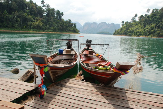 long-tailed boats