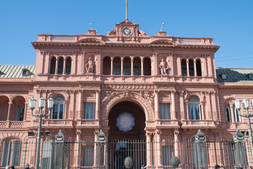 Pink house, official house of the president of Argentina