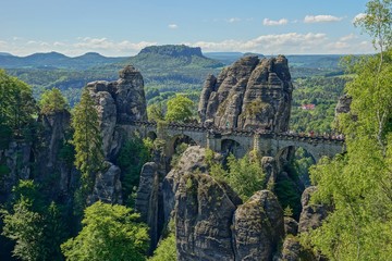Obraz premium Sächsische Schweiz 2017 Wandern Berge Natur