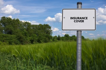 INSURANCE COVER - image with words associated with the topic HEALTH INSURANCE, word, image, illustration
