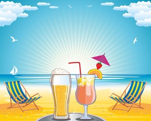 summer holidays_drink_ background