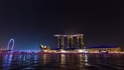 The Marina Bay Sands Hotel and the ArtScience Museum