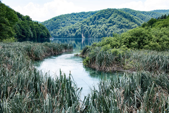 Im Nationalpark Plitvicer Seen in Kroatien