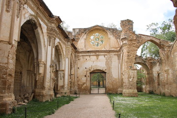 Ruins Landscape Monasterio de Piedra (Nuevalos, Zaragoza, Spain)