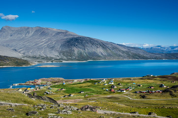 Igaliku small village in the summer © David