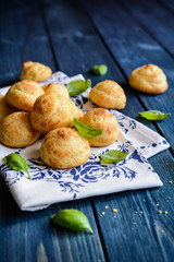 Gougéres - traditional French cheese choux pastry
