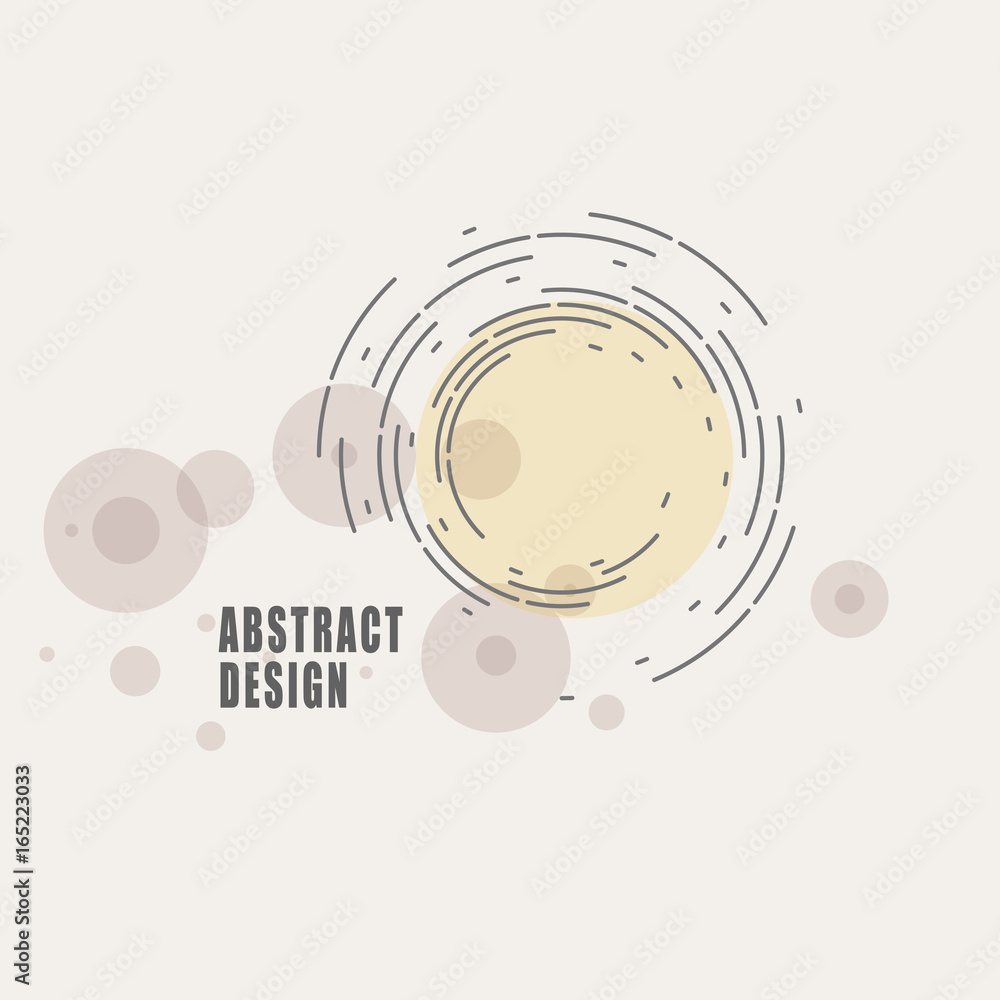 Poster abstract modern technology background, futuristic twirl design. lines and circle structure elements