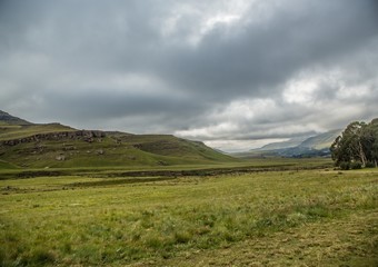 Landscape of the Drakensberge at the Mkhomazi Wilderness area