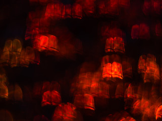 Beautiful background with different colored book , abstract background, book  shapes on black background