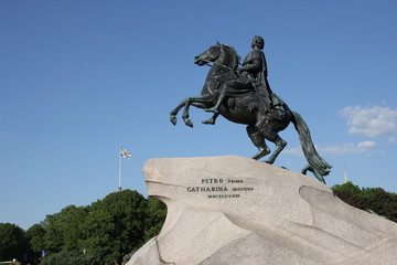 The Copper Horseman. A monument to Tsar Peter I. St. Petersburg