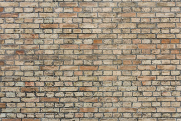 Fototapeta premium Old orange brick wall texture grunge background