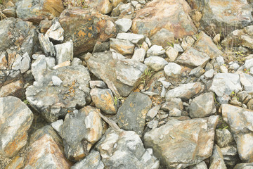 Texture of stones of different sizes