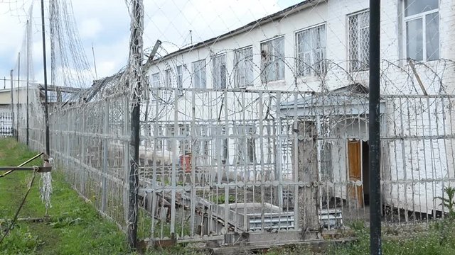Prison. Typical landscape of the prison. Russian Penal System. 