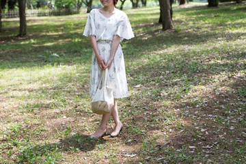 Obraz premium 若い女性，ボディーパーツ