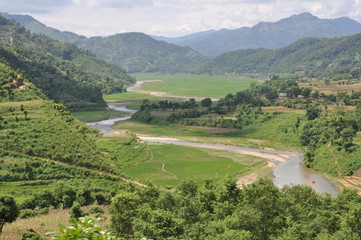 Paisagem em Chitwan, Nepal, agosto 2009.