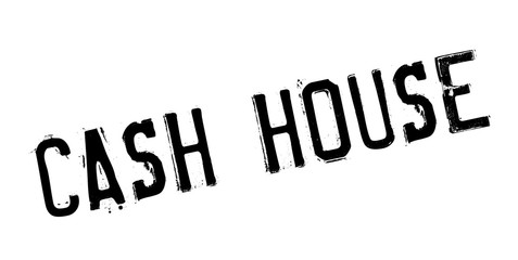 Cash House rubber stamp. Grunge design with dust scratches. Effects can be easily removed for a clean, crisp look. Color is easily changed.
