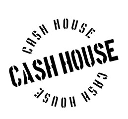 Cash House rubber stamp. Grunge design with dust scratches. Effects can be easily removed for a clean, crisp look. Color is easily changed.