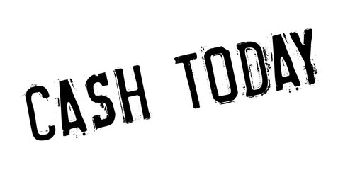 Cash Today rubber stamp. Grunge design with dust scratches. Effects can be easily removed for a clean, crisp look. Color is easily changed.