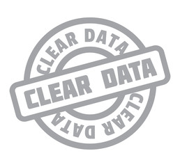 Clear Data rubber stamp. Grunge design with dust scratches. Effects can be easily removed for a clean, crisp look. Color is easily changed.