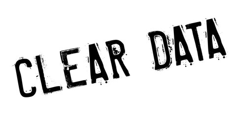 Clear Data rubber stamp. Grunge design with dust scratches. Effects can be easily removed for a clean, crisp look. Color is easily changed.