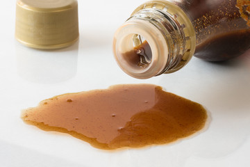 Szechuan Marinade Spilled from the Bottle