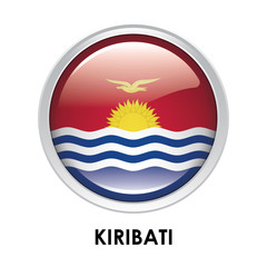 Round flag of Kiribati