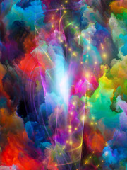 Obraz na płótnie Canvas Virtualization of Color Space