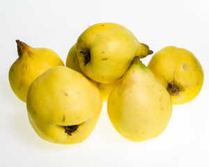 Quince fruit isolated on white
