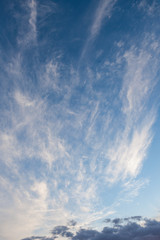 Naklejka na ściany i meble Cirrus clouds sky scape