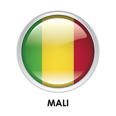 Fototapeta premium Round flag of Mali